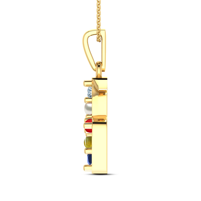 Swastik Navratna Gemstone Pendant Swastik Navratna Gemstone Pendant