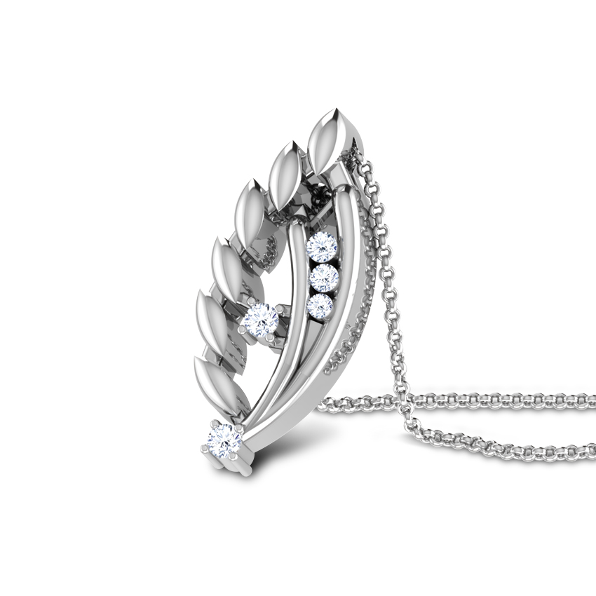 Dancing Couple Platinum Pendant