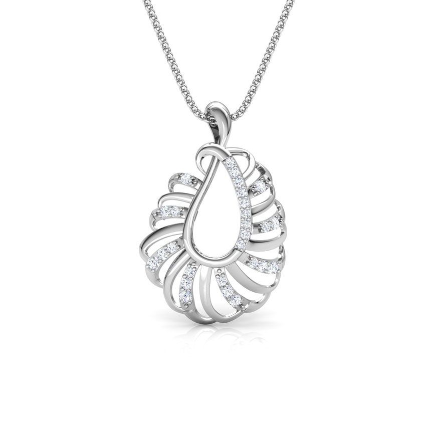 Golden Spark Diamond Pendant