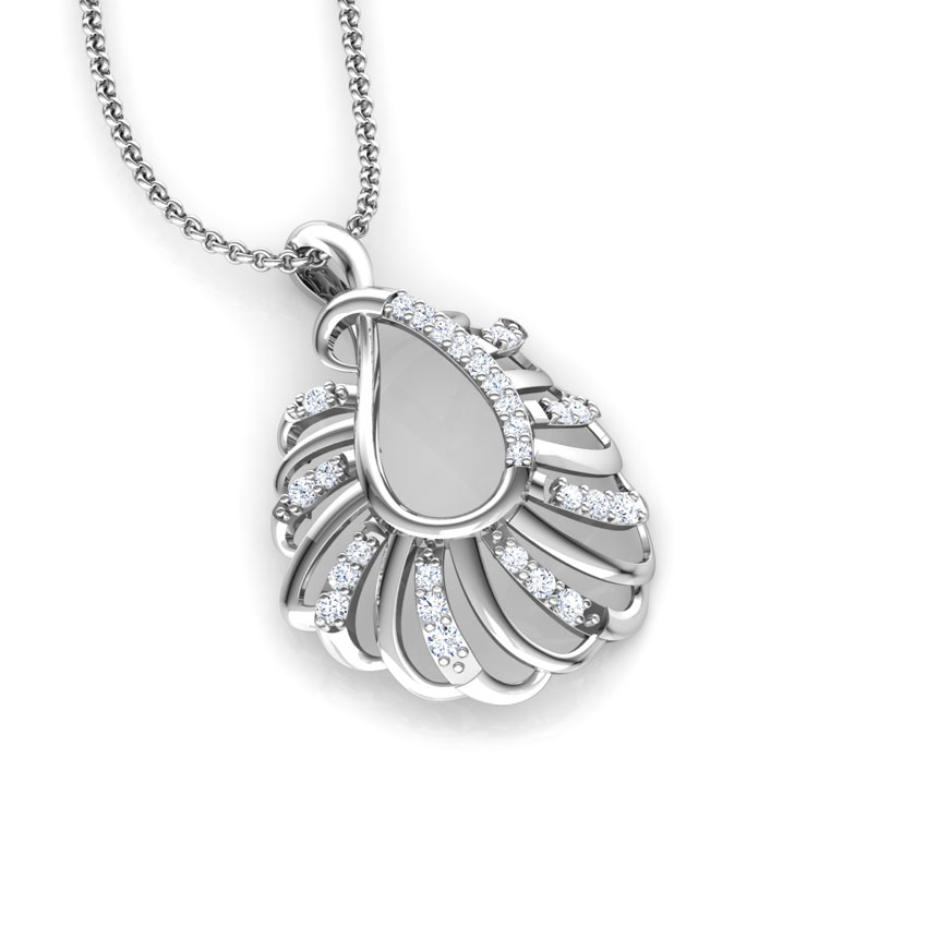 Golden Spark Diamond Pendant