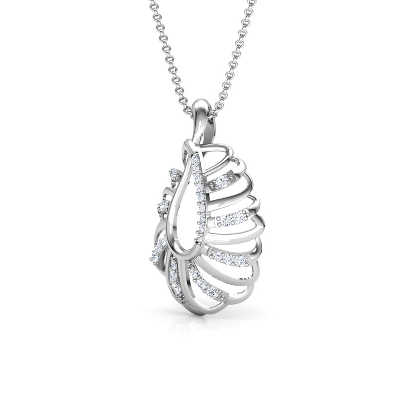 Golden Spark Diamond Pendant