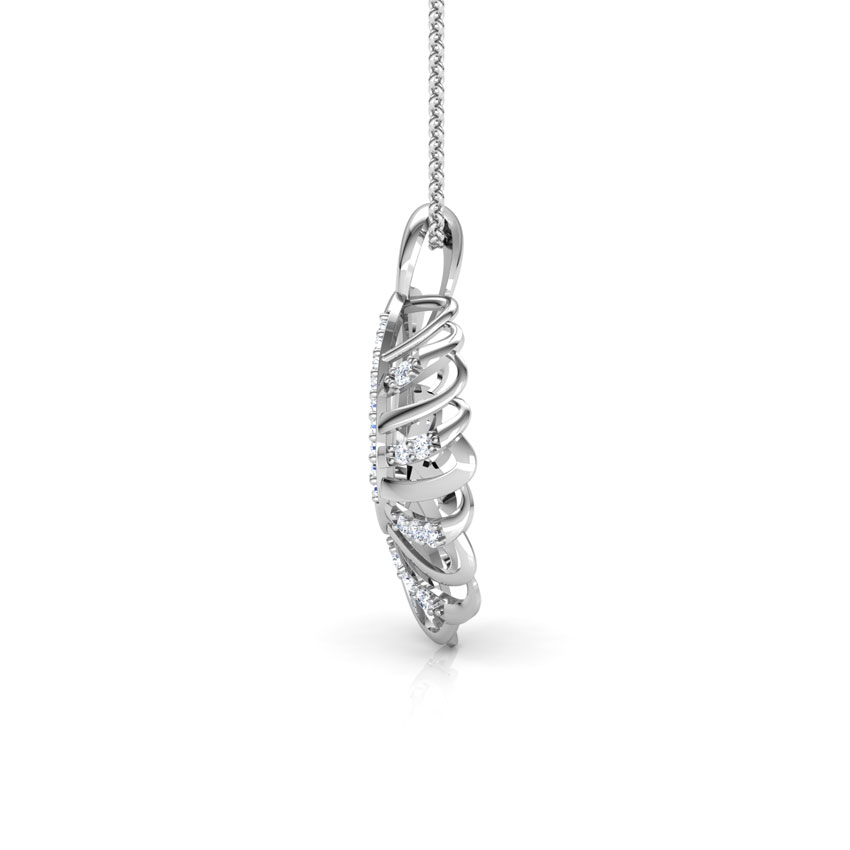 Golden Spark Diamond Pendant