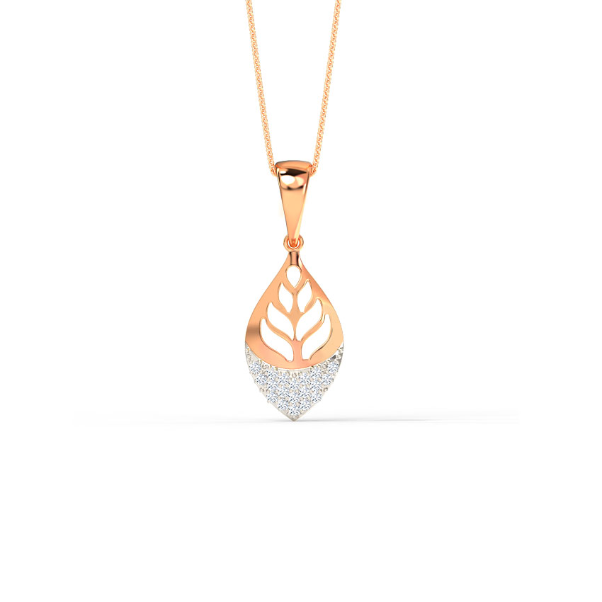 Foliate Cut-Out Diamond Pendant Foliate Cut-Out Diamond Pendant