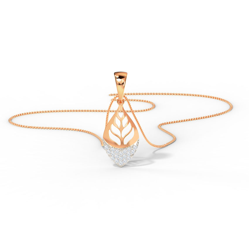 Foliate Cut-Out Diamond Pendant Foliate Cut-Out Diamond Pendant