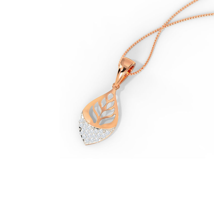 Foliate Cut-Out Diamond Pendant Foliate Cut-Out Diamond Pendant