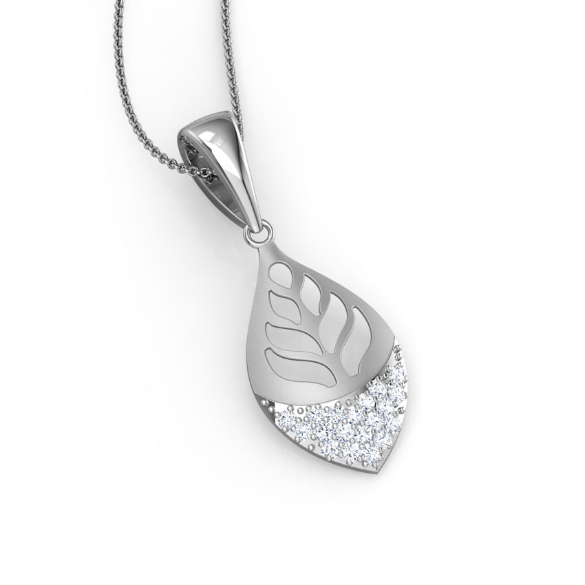 Foliate Cut-Out Diamond Pendant Foliate Cut-Out Diamond Pendant
