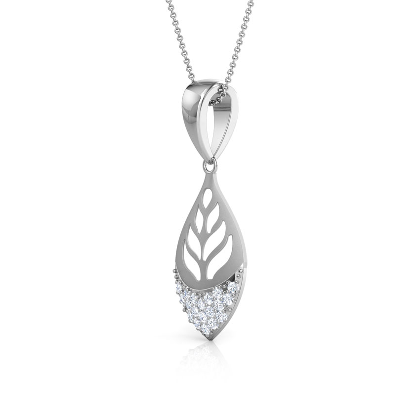Foliate Cut-Out Diamond Pendant Foliate Cut-Out Diamond Pendant
