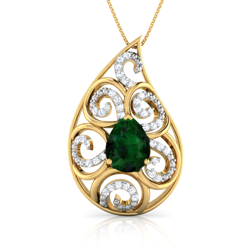 Lahari Paisley Pendant