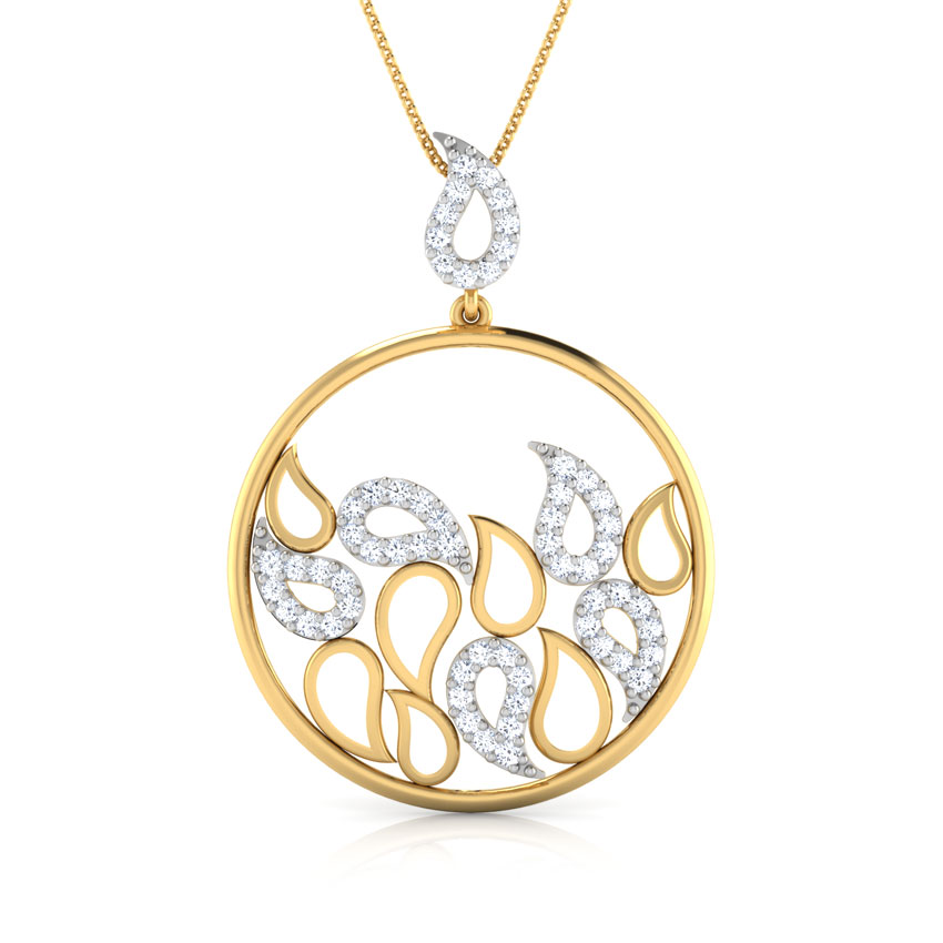 Rizwana Paisley Diamond Pendant