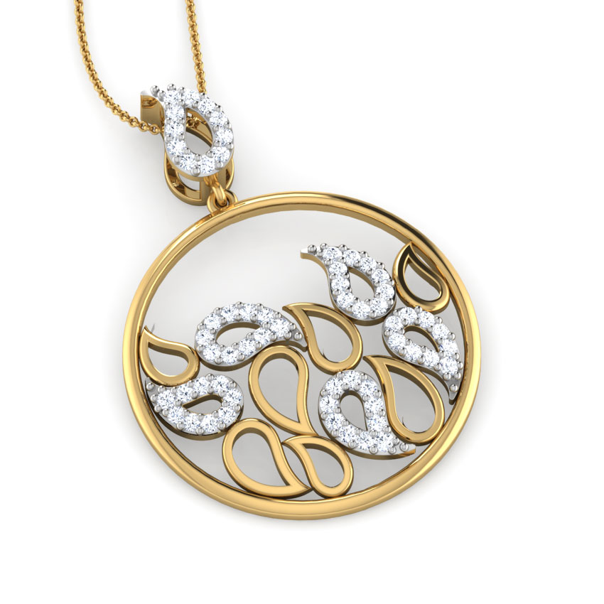Rizwana Paisley Diamond Pendant