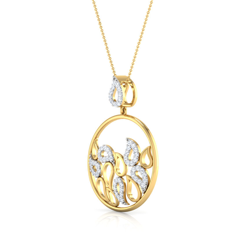 Rizwana Paisley Diamond Pendant