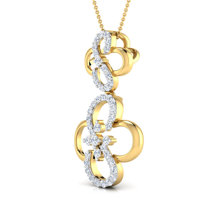 Esme Curved Diamond Pendant