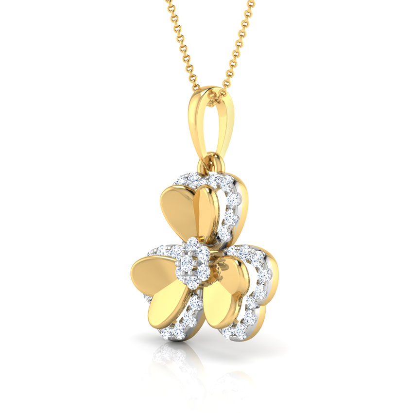 Trio Heart Diamond Pendant