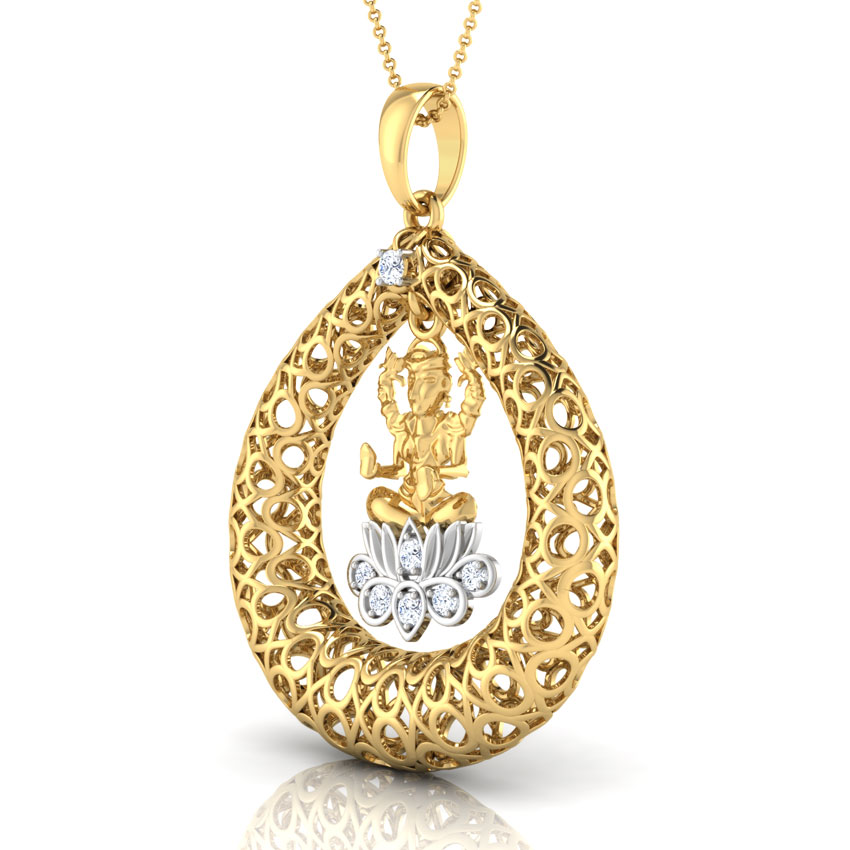 Buy Kamala Lakshmi Diamond Pendant Online CaratLane