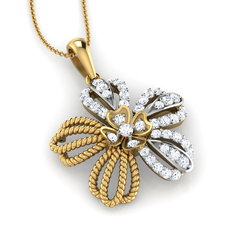 Buttercup Diamond Flower Pendant