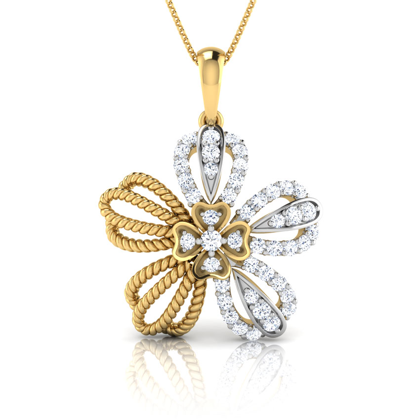 Buttercup Diamond Flower Pendant