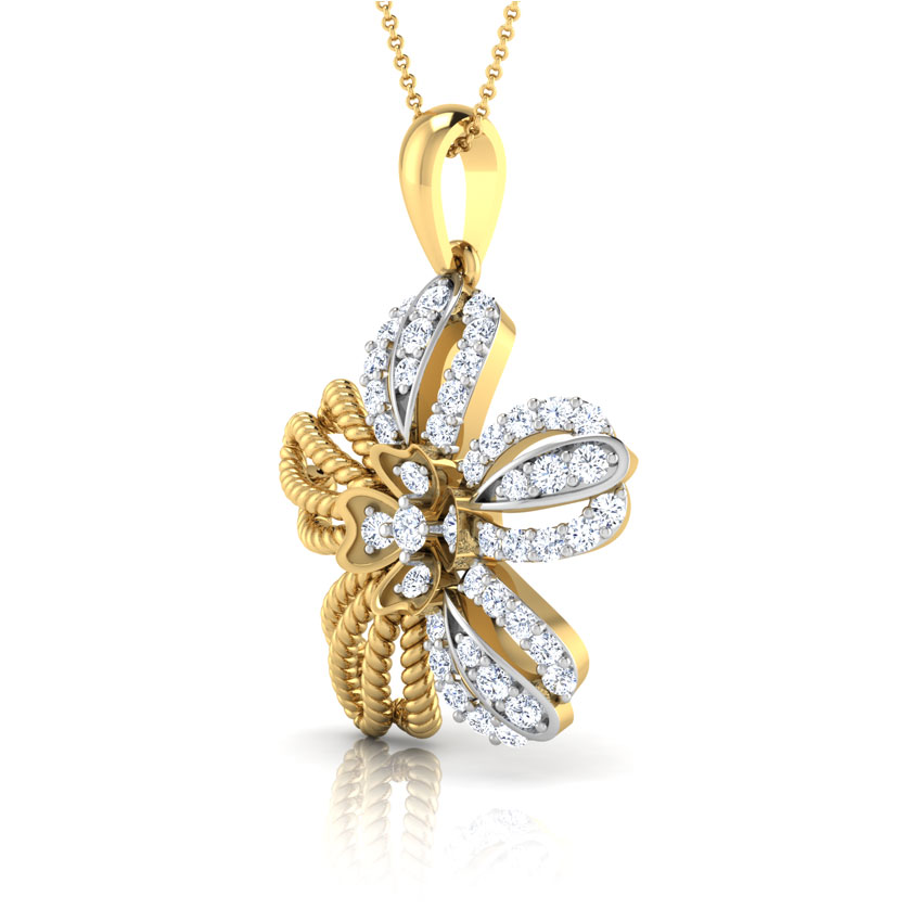 Buttercup Diamond Flower Pendant