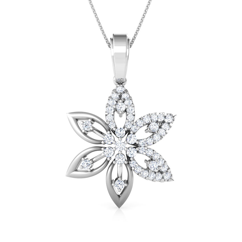 Diamond Pendants 14 Karat White Gold Celina Diamond Pendant