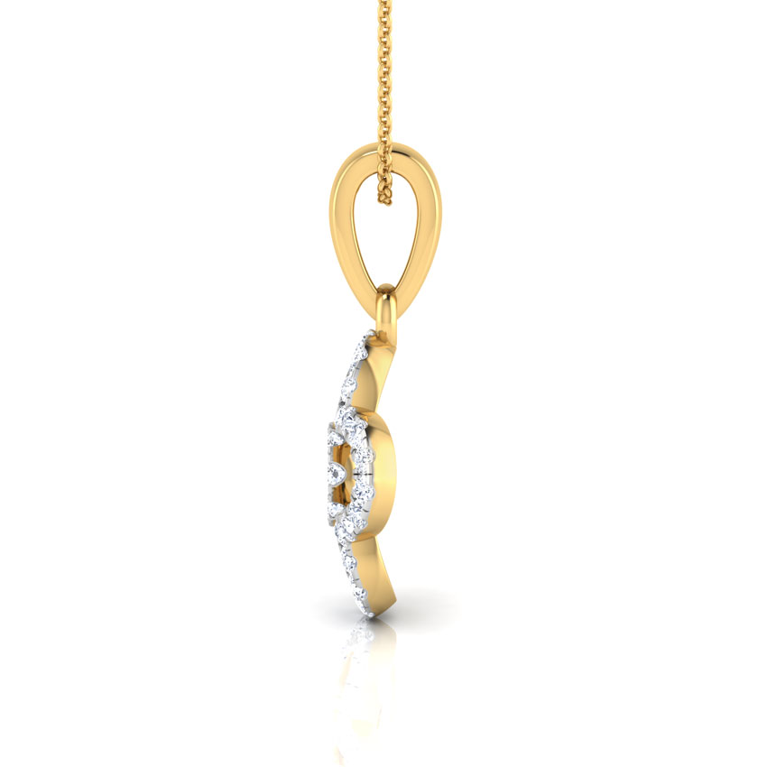 Diamond Clover Petal Pendant Diamond Clover Petal Pendant