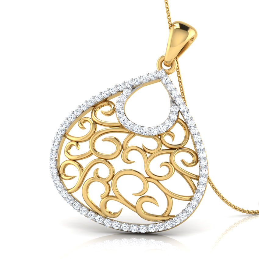 Swirl Drop Pendant