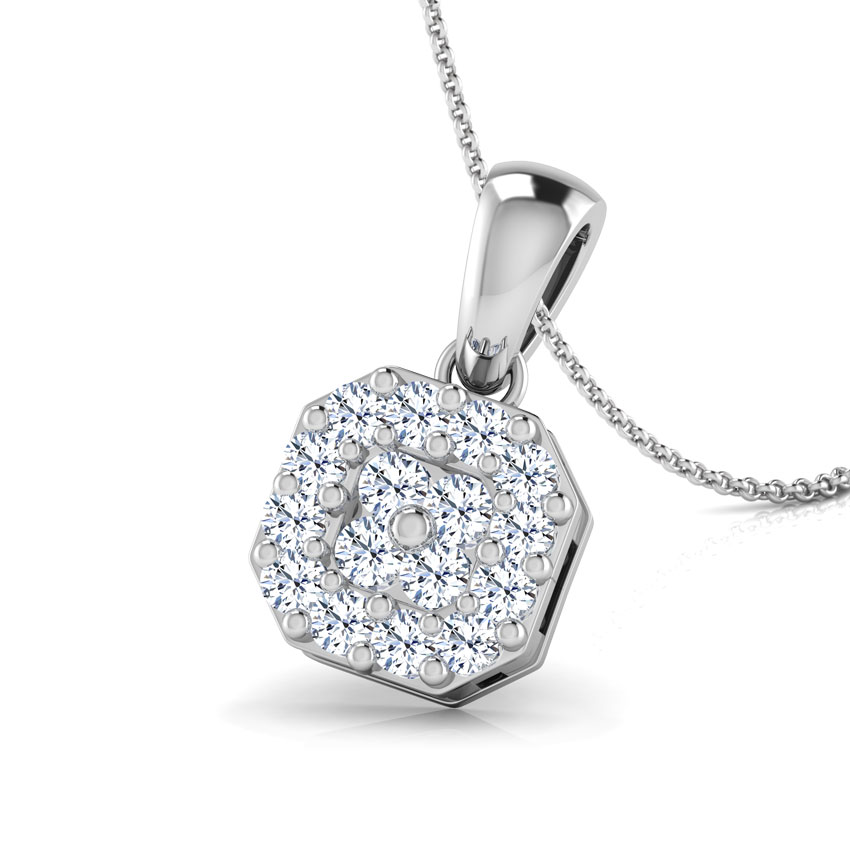 Diamond Pendants 18 Karat White Gold Sophia Diamond Flock Pendant