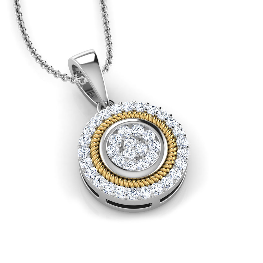 Ava Filigree Halo Diamond Pendant Ava Filigree Halo Diamond Pendant