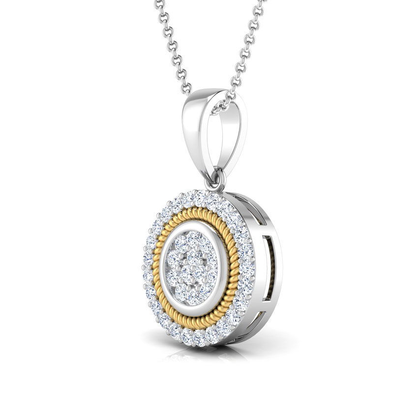 Ava Filigree Halo Diamond Pendant Ava Filigree Halo Diamond Pendant