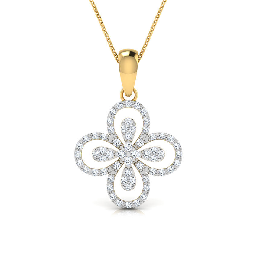 Nizana Floral Diamond Pendant Nizana Floral Diamond Pendant