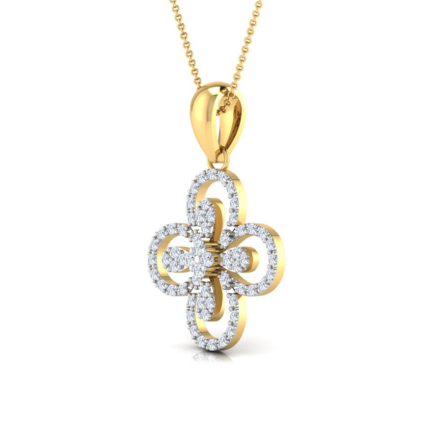 Nizana Floral Diamond Pendant Nizana Floral Diamond Pendant