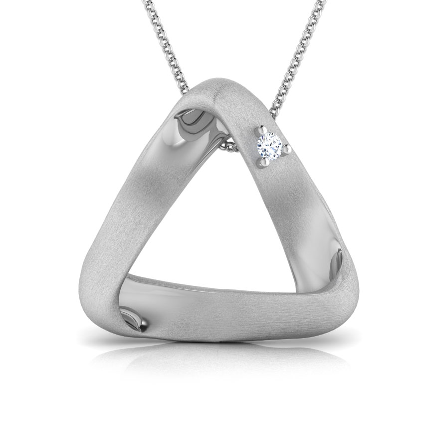 Misha Triangle Twist Diamond Pendant