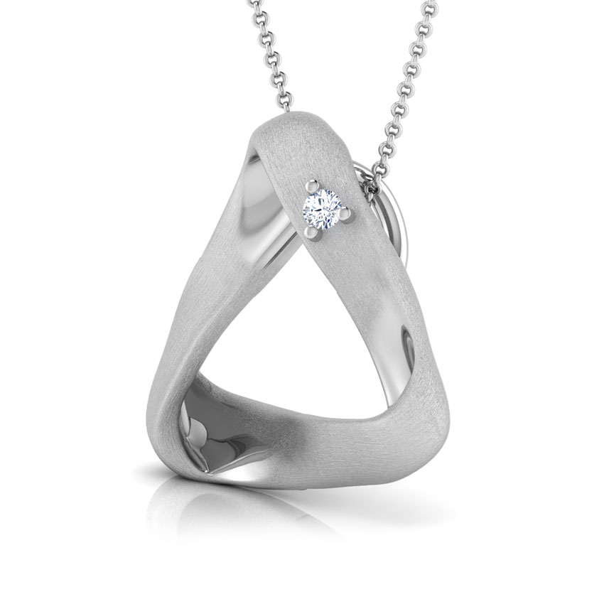 Misha Triangle Twist Diamond Pendant