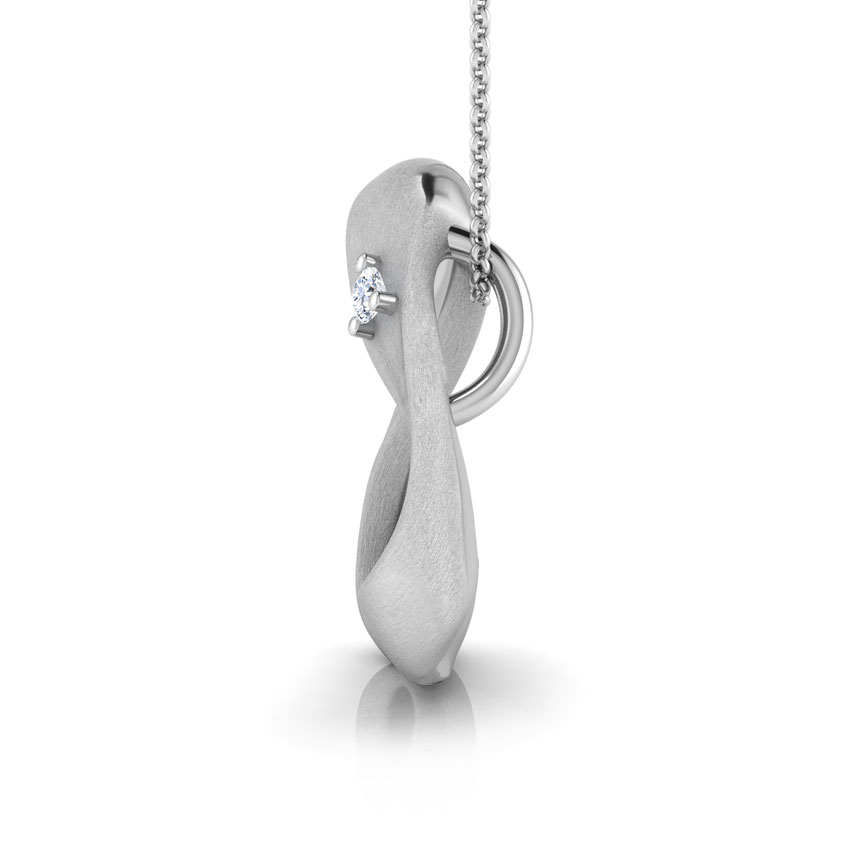 Misha Triangle Twist Diamond Pendant