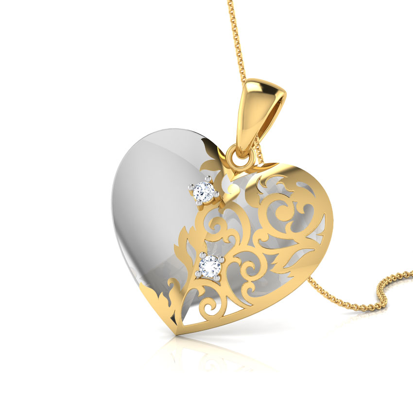 Kate Heart Wrap Diamond Pendant