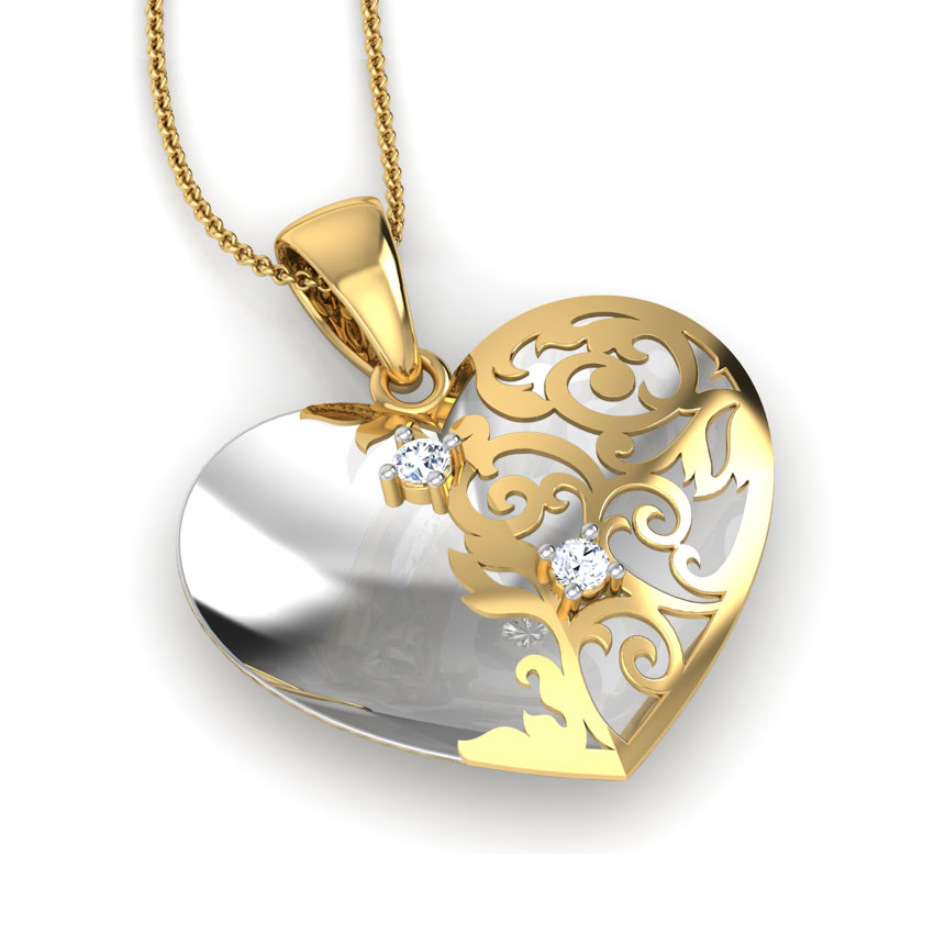 Kate Heart Wrap Diamond Pendant