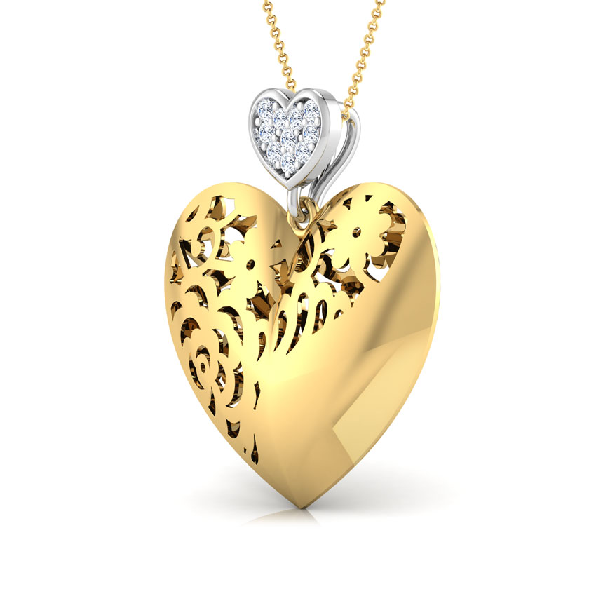 Elsa Heart Kiss Pendant