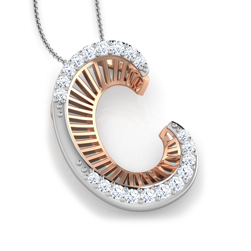 Glen Alphabet C Pendant