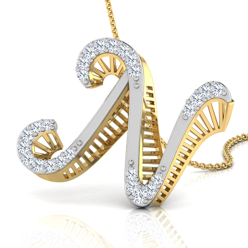 Kerry Alphabet N Pendant