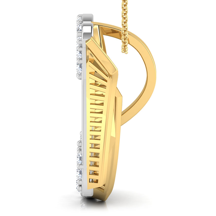 Kerry Alphabet N Diamond Pendant