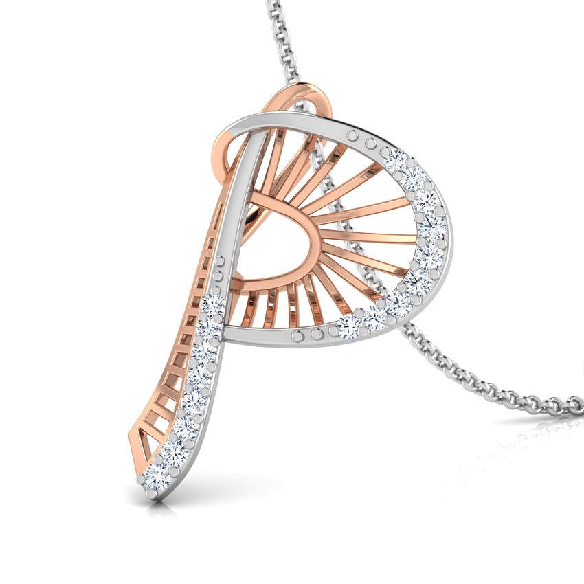 Demi Alphabet P Pendant