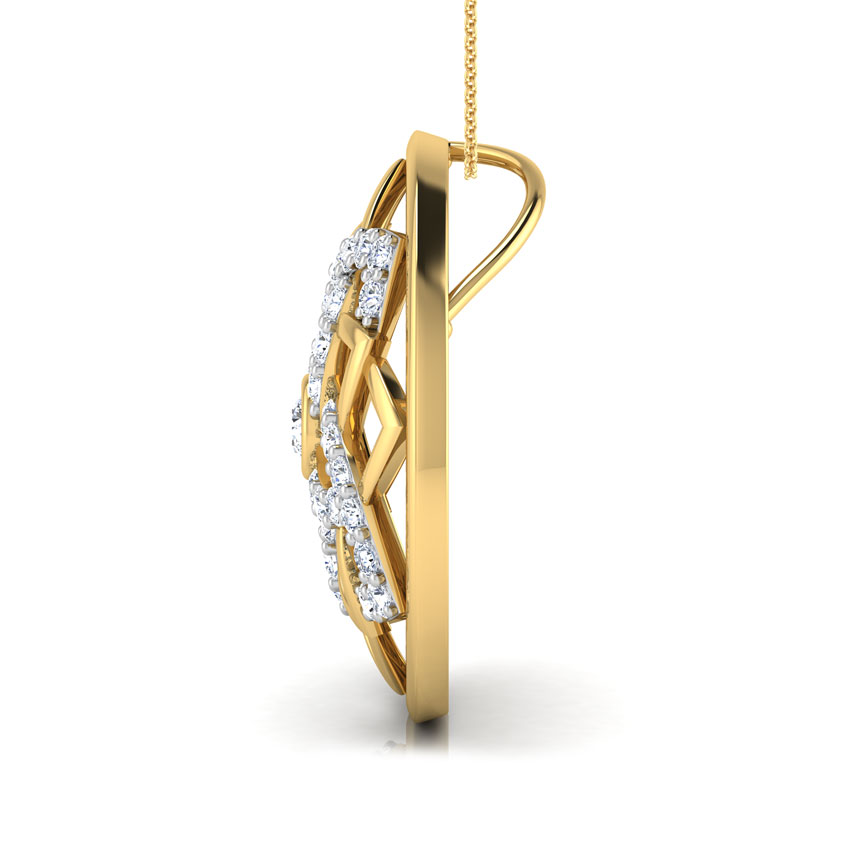 Petal Overlapped Diamond Pendant Petal Overlapped Diamond Pendant