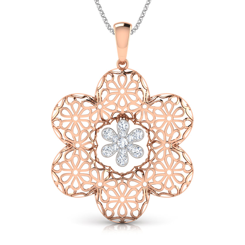 Tress Trellis Diamond Pendant