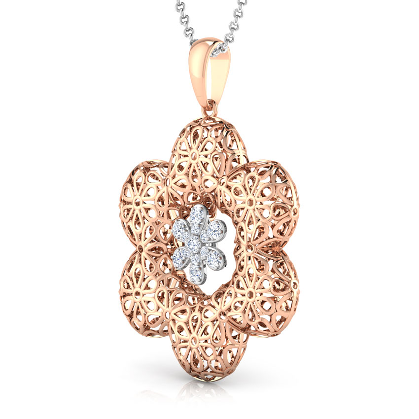 Tress Trellis Diamond Pendant