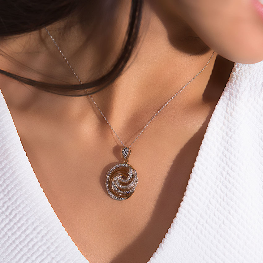 Swirl Diamond Pendant Swirl Diamond Pendant