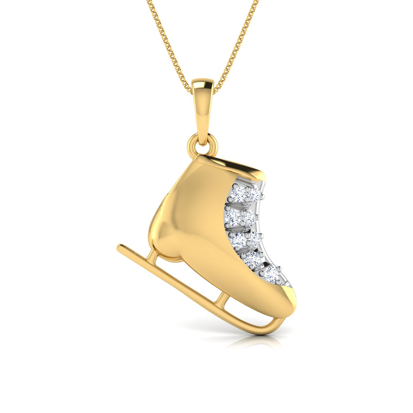 Diamond Boot Pendant