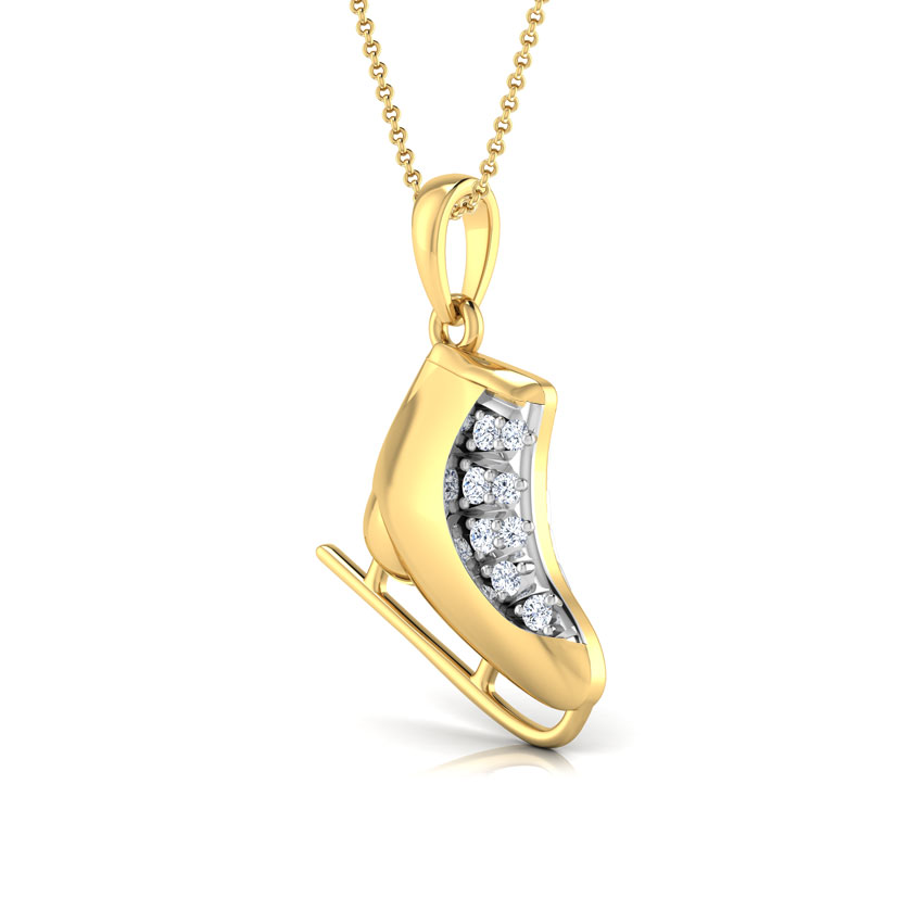 Diamond Boot Pendant