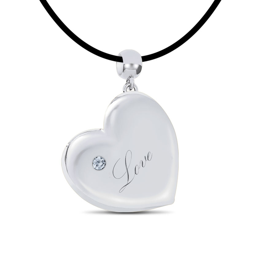 Engraved Balloon Heart Pendant Engraved Balloon Heart Pendant