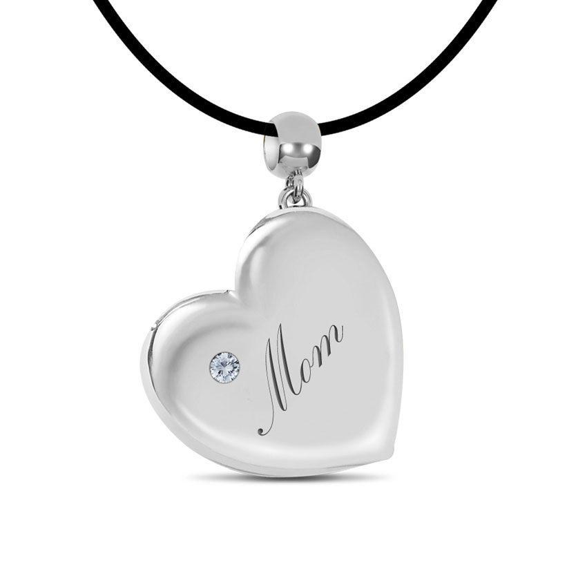Engraved Balloon Heart Pendant Engraved Balloon Heart Pendant