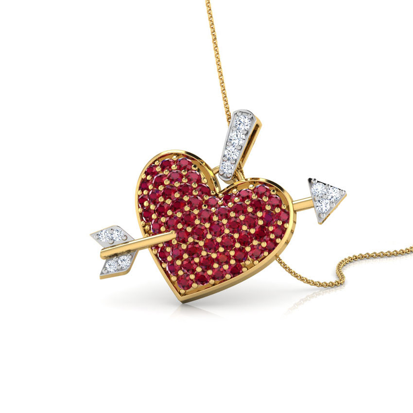 Arrow and Heart Pendant