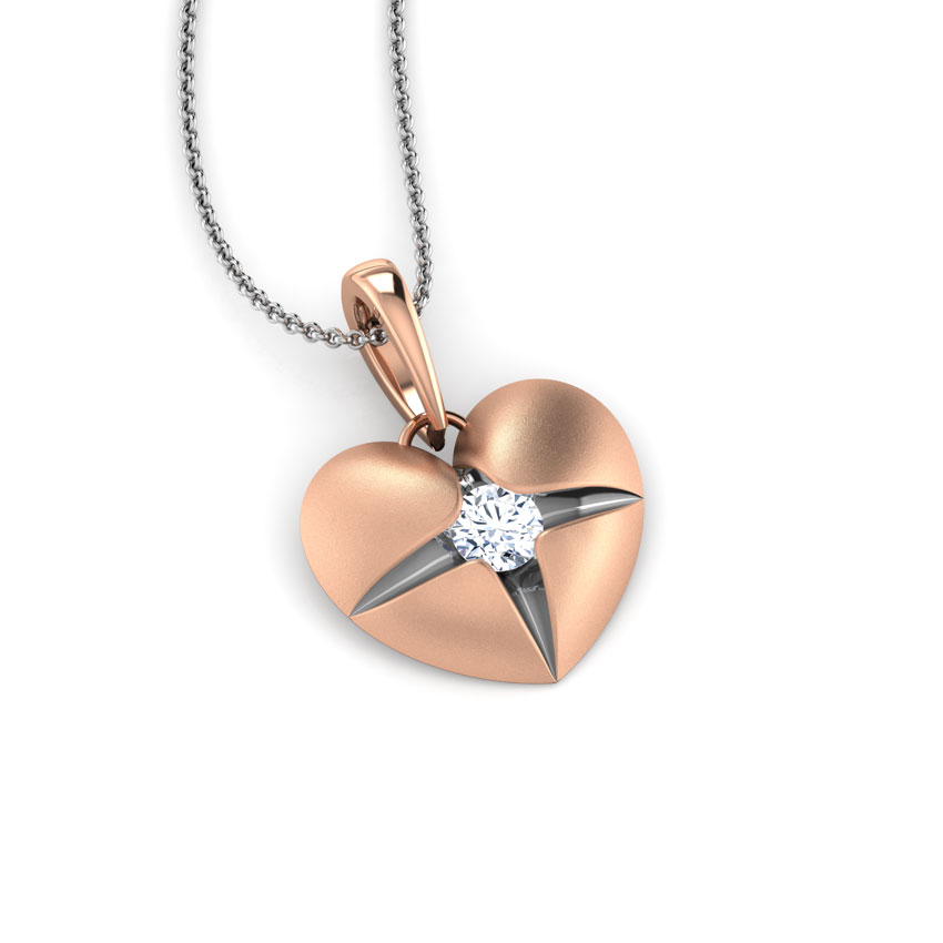 Heart Pocket Diamond Pendant