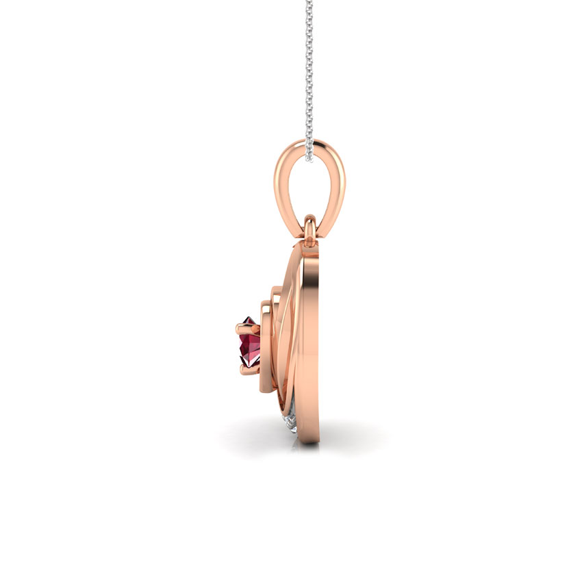 Lovable Heart Gemstone Pendant